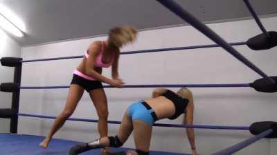 Poor girl gets outwrestled and choked out too!