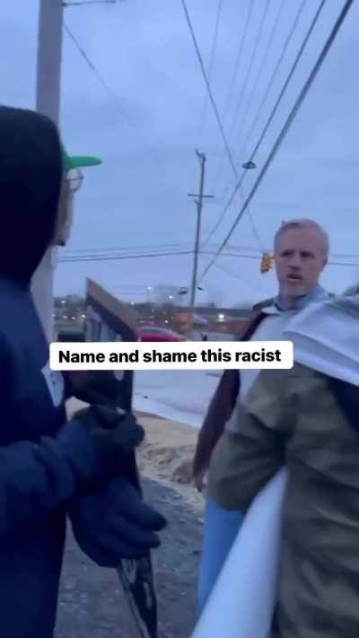 Boomer pretends to be hit by flag full video credit: u/thedoubtfulpirat