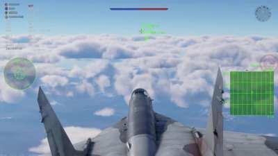 MiG-29 40km R-27ET on F-16