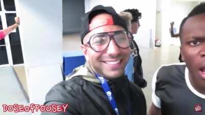 Still so crazy to think that Marius, JJ, Fousey, and dickhead (Jake Paul) were all together that one time