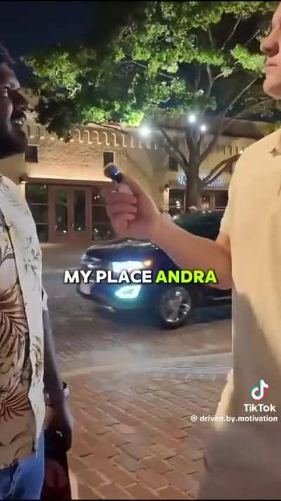 Racist interviewer tries to get a reaction out of a random Indian guy