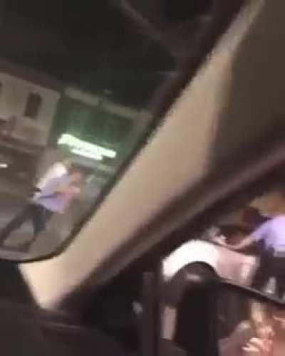 This is an example of the serious instigating taking place across the country at the hands of the police. Their actions are lawless and reckless.