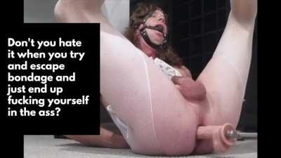 fucking herself in the ass