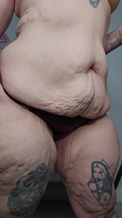 Check out the loose skin on my belly, it's as soft as it looks