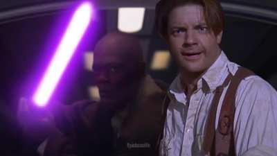 Rick O’Connell encounters Sheev Palpatine