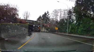 Head-on Collision Near Miss - One Way Road- 35-40mph- Everett, WA