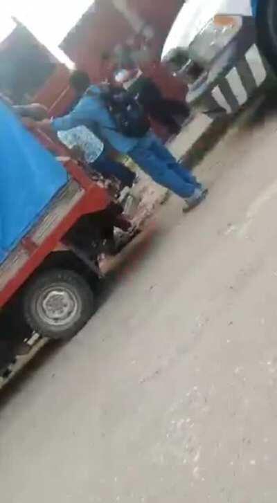 Man survives horrific machete attack.