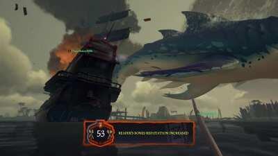 A flying meg blew our kegs...