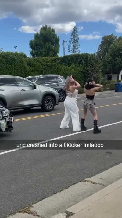 He cant believe his two eyes , gramps is flabbergasted.