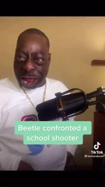 That time beet confronted a school shooter