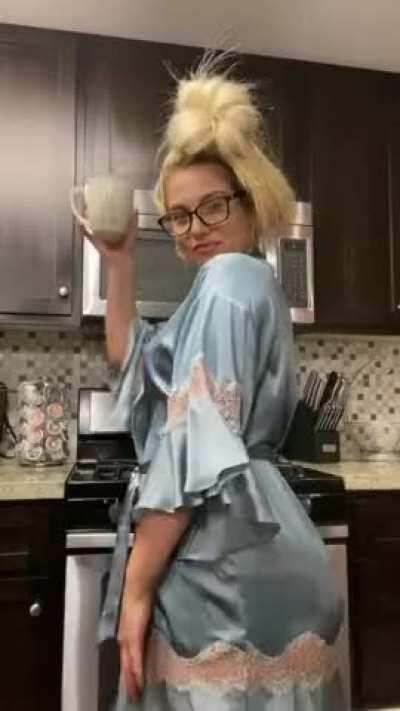 I think she won the Buss It Challenge