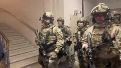 Heavily armed FBI SWAT units have now entered the U.S. Capitol.