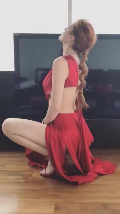 Someone’s not wearing panties...