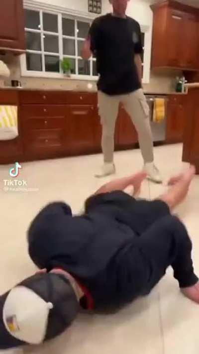 Walked him like a dog