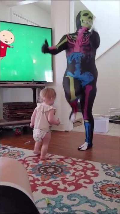 Dancing with ya kid, good times. WCGW?