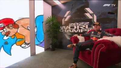 Verstappen having some alone time