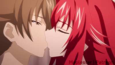 Rias letting Issei unwrap his gift early (Maplestar) [High School DxD]