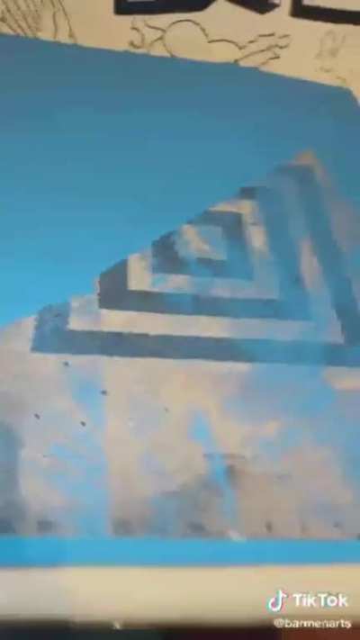 This artwork using a precision cutter