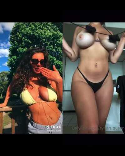 Big, jiggly tits on TikTok vs Reddit