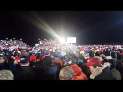 I went to my first ever rally last night and it happened to be trumps last rally. Just pulling into the parking lot and seeing just how many people were there put the biggest smile on my face. I love the amount of enthusiasm his supporters have. Make sure