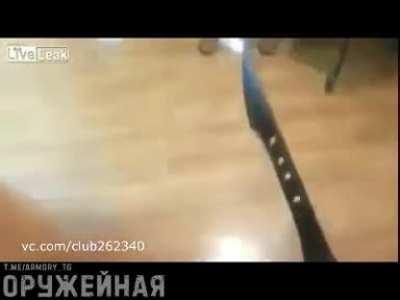 A machete with a lightning damage enchantment.