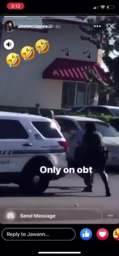 Cartwheeling away from the cops