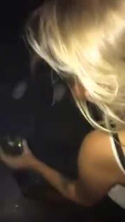 She wasn't even sneaky about it.