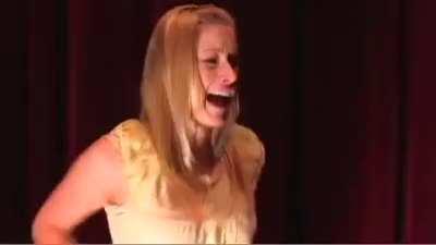 And he is eating it!