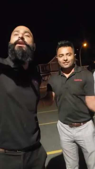 Nissan Dealership workers asked to leave after smoking inside of a pub.