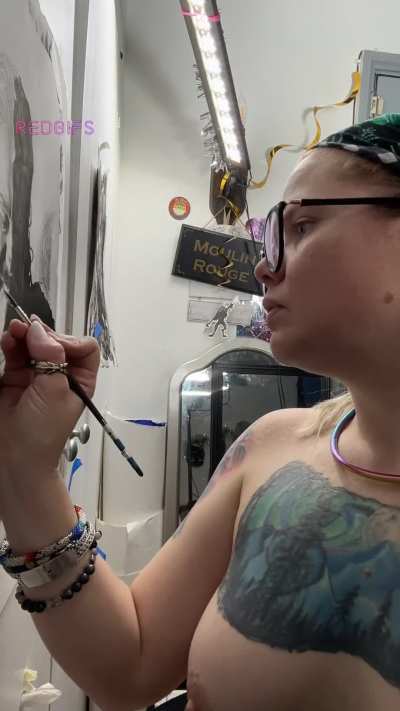 Just doing a bit of painting…