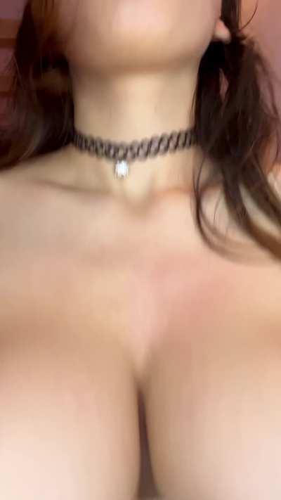 I know you like to see me bounce my tits bad boy ...