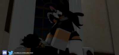Maid riding on a maid (SOUND WARNING)