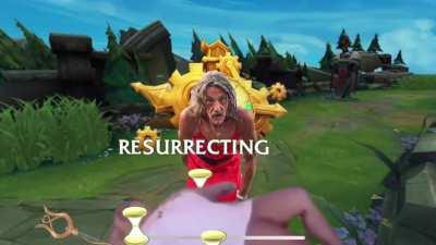 Zilean on his way to resurrect me