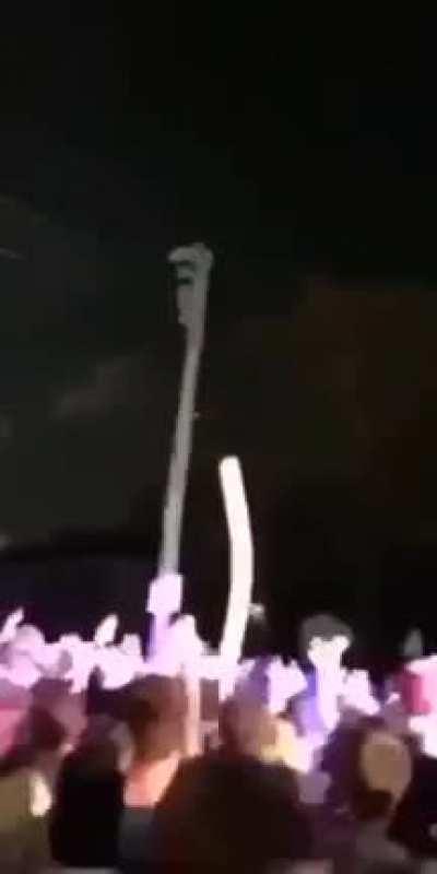 Climbing, and grabbing an electric fence