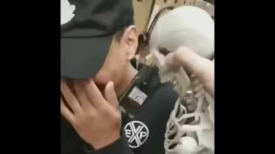 what is a skeletons favorite snack?