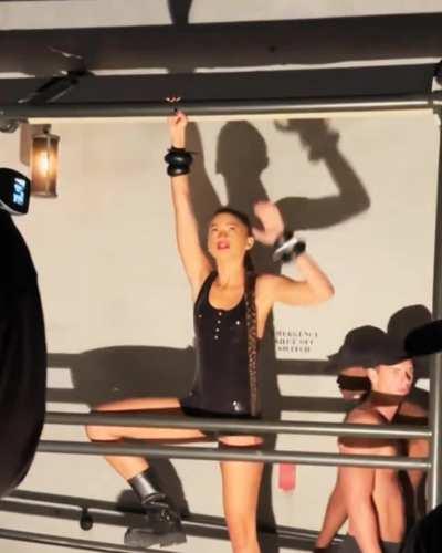 Zendaya BTS shoot 