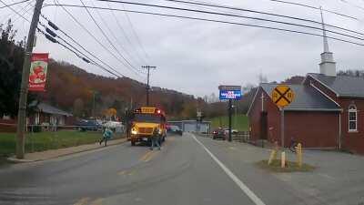 Always stop for a school bus! [USA]