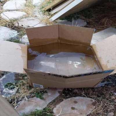 Diabolical Box played over cursed pictures of boxes