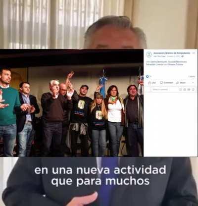 El capitan Beto, saluda a Ezequiel, comandante del cuartel de los Trolls K, PJ Digital