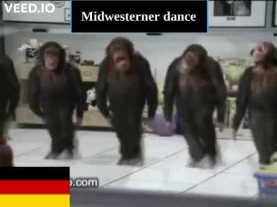 Average dance in the Midwest