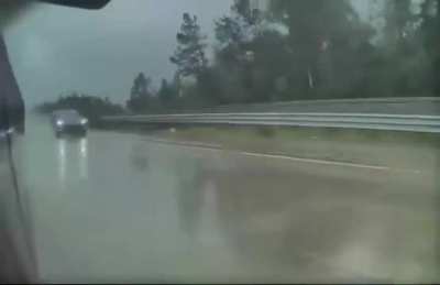 Tesla hydroplaning
