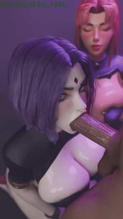 Raven & Starfire (Unhindered Fool) [DC]