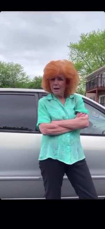 Karen complains and he fights back!