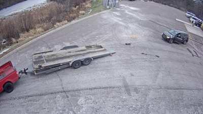 Guy picking up a wrecked car at my lot a year ago.