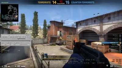 I hit a one tap milliseconds from dying to draw the game