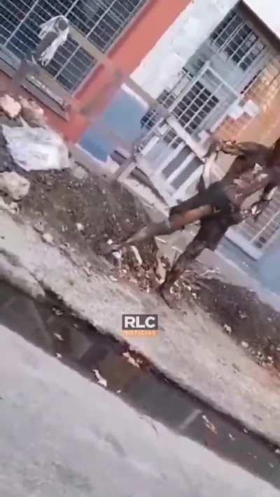 Robaba cables y sufrió importantes quemaduras