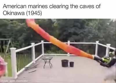 Flaming caves