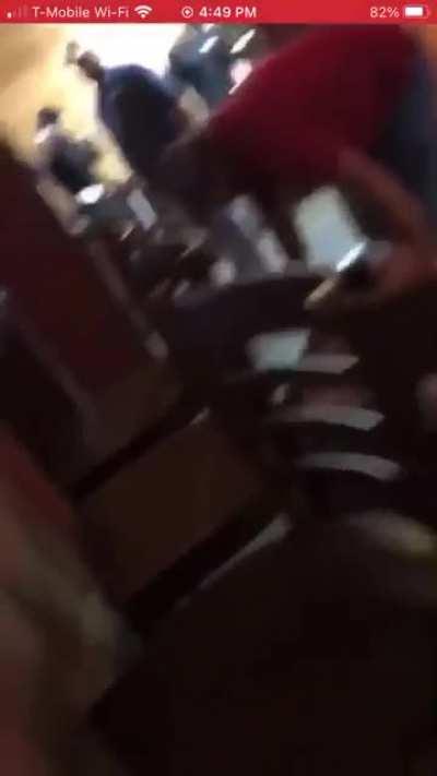 HMRB after a costumer throws his glass at me