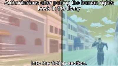 I'm guilty of 79 violations of human rights around the world.