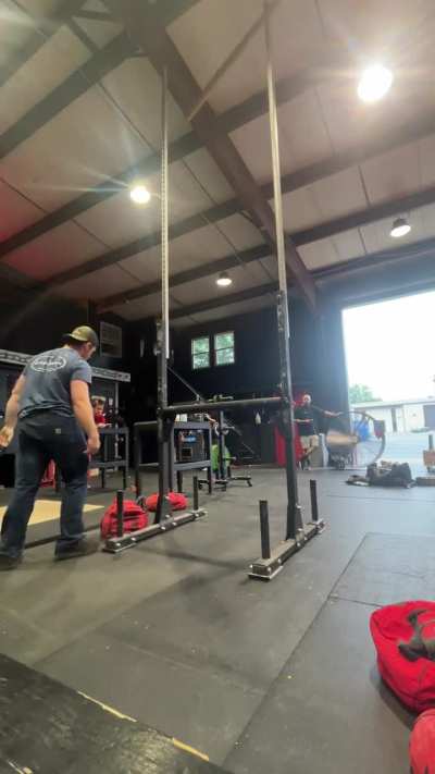 Accidentally threw the sandbag too hard 😬